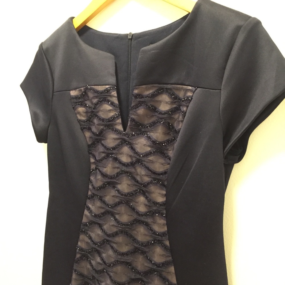 CONNECTED APPAREL Sheath Dress - Navy Blue Size 4P